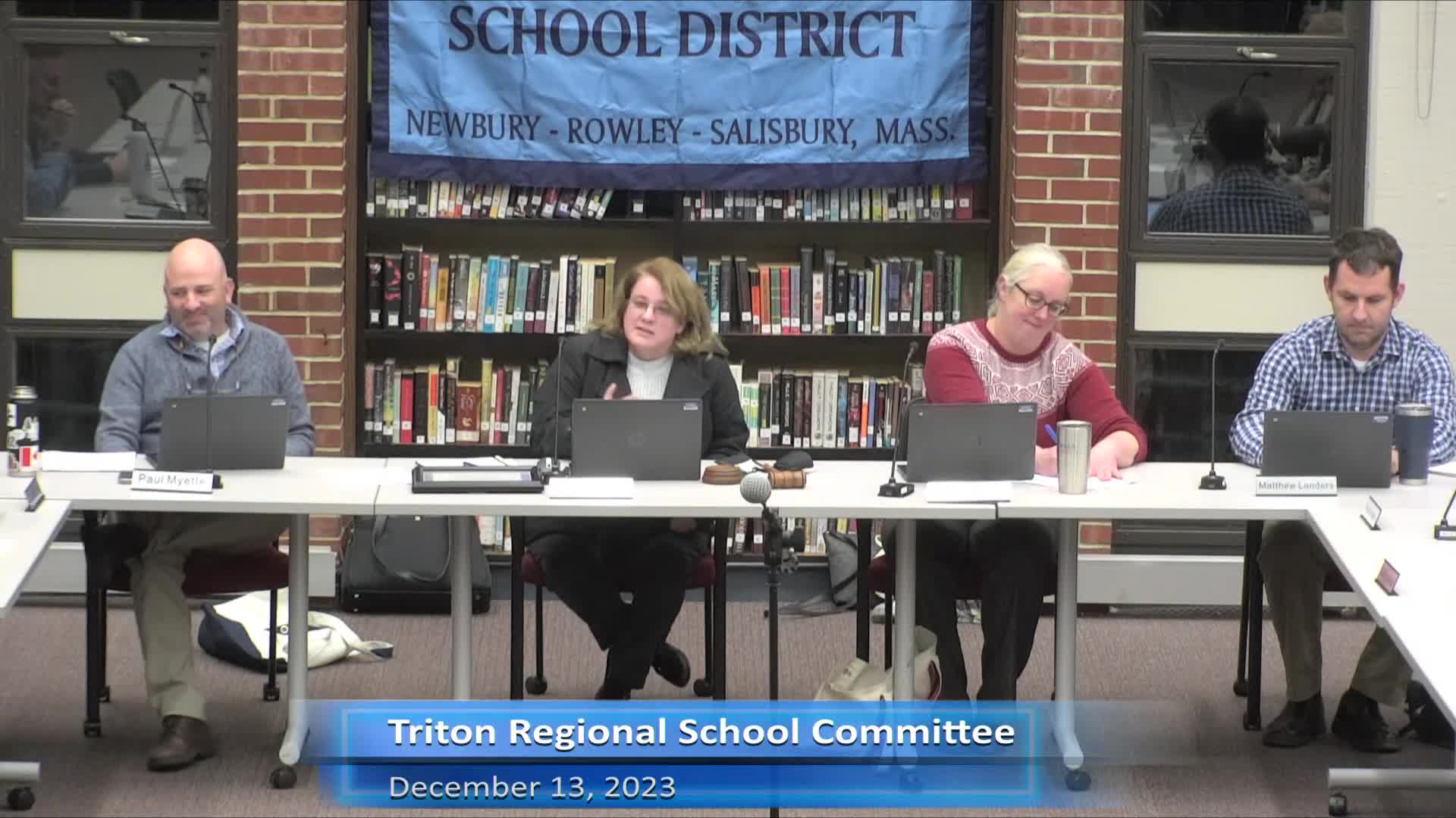 Thumbnail image for Triton School Committee Meeting 12-13-23