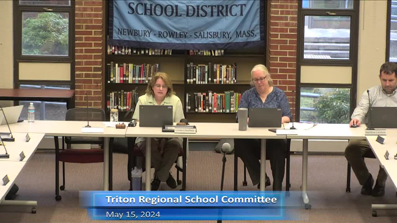 Thumbnail image for Triton School Committee Meeting 5-15-24