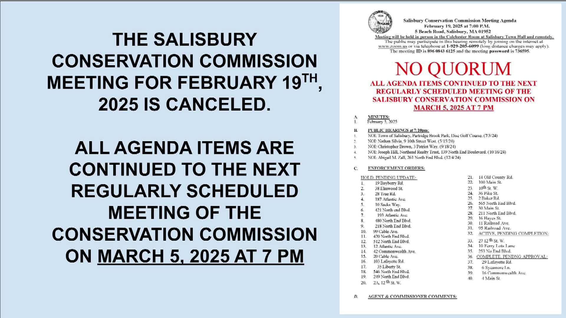 Thumbnail image for Conservation Commission 2-19-2025 CANCELED