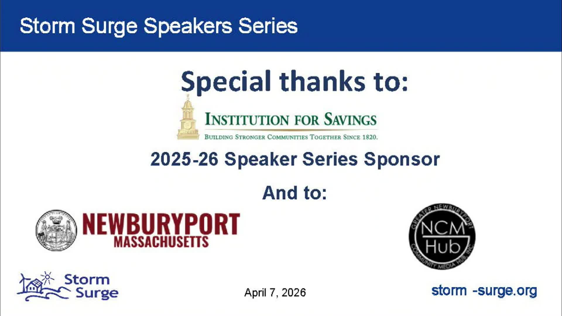 Thumbnail image for Storm Surge - Making Space for Water: Reimagining Our Relationship to the Coast 04-07-2026