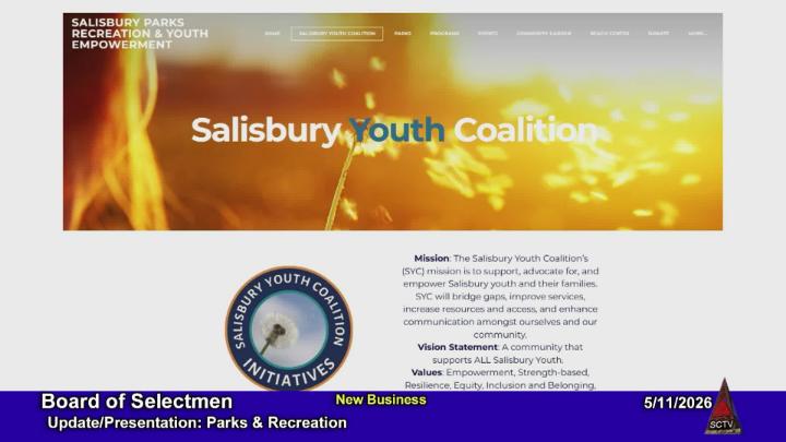 Thumbnail image for Presentation by Parks & Recreation at 5-11-2026 Board of Selectmen