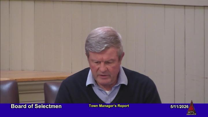 Thumbnail image for Town Manager's Report at 5-11-2026 Board of Selectmen