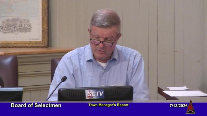 Thumbnail image for BOS Segments Town Manager's Report at 7-13-2026 Board of Selectmen