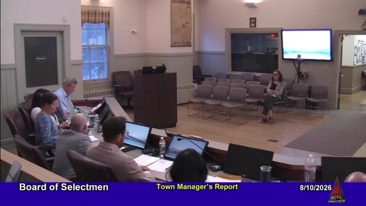 Thumbnail image for BOS Segments Town Manager's Report at 8-10-2026 Board of Selectmen