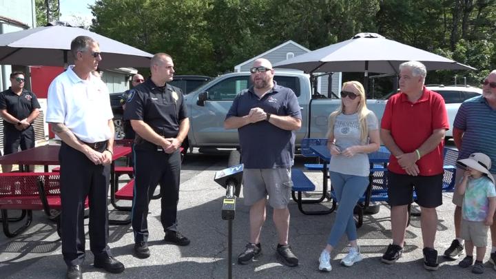 Thumbnail image for SCTV Donates Picnic Tables to Police and Fire