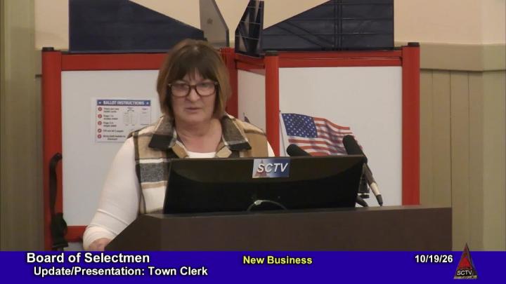 Thumbnail image for BOS Segments Town Clerk Presentation at 10-19-2026 Board of Selectmen