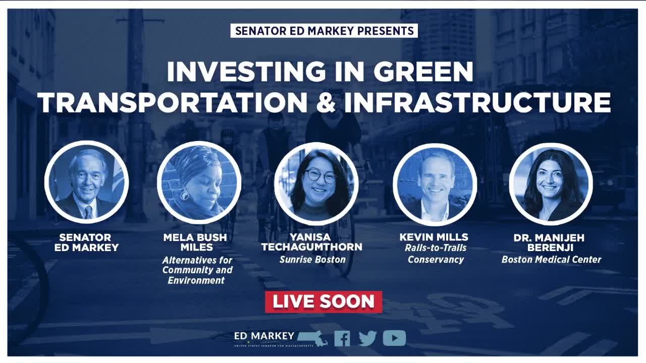 Thumbnail image for Senator Ed Markey Livestream on Green Transportation and Infrastructure