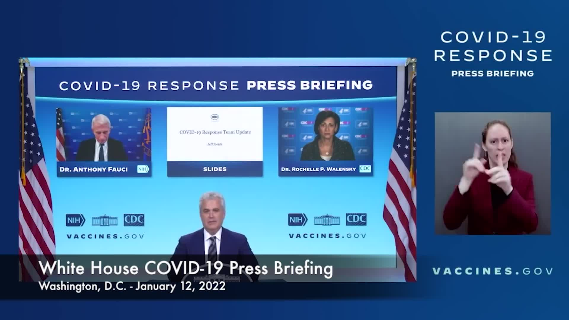 Thumbnail image for White House COVID-19 Response Team Briefing - 1-12-22