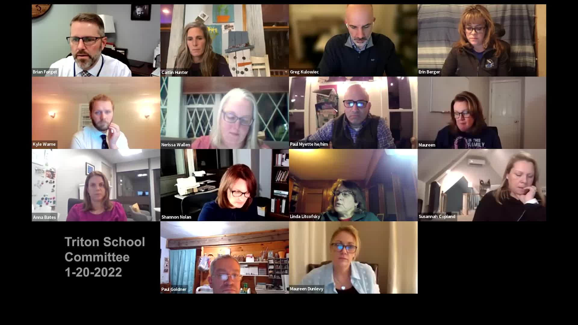 Thumbnail image for Triton School Committee Meeting 1-20-22