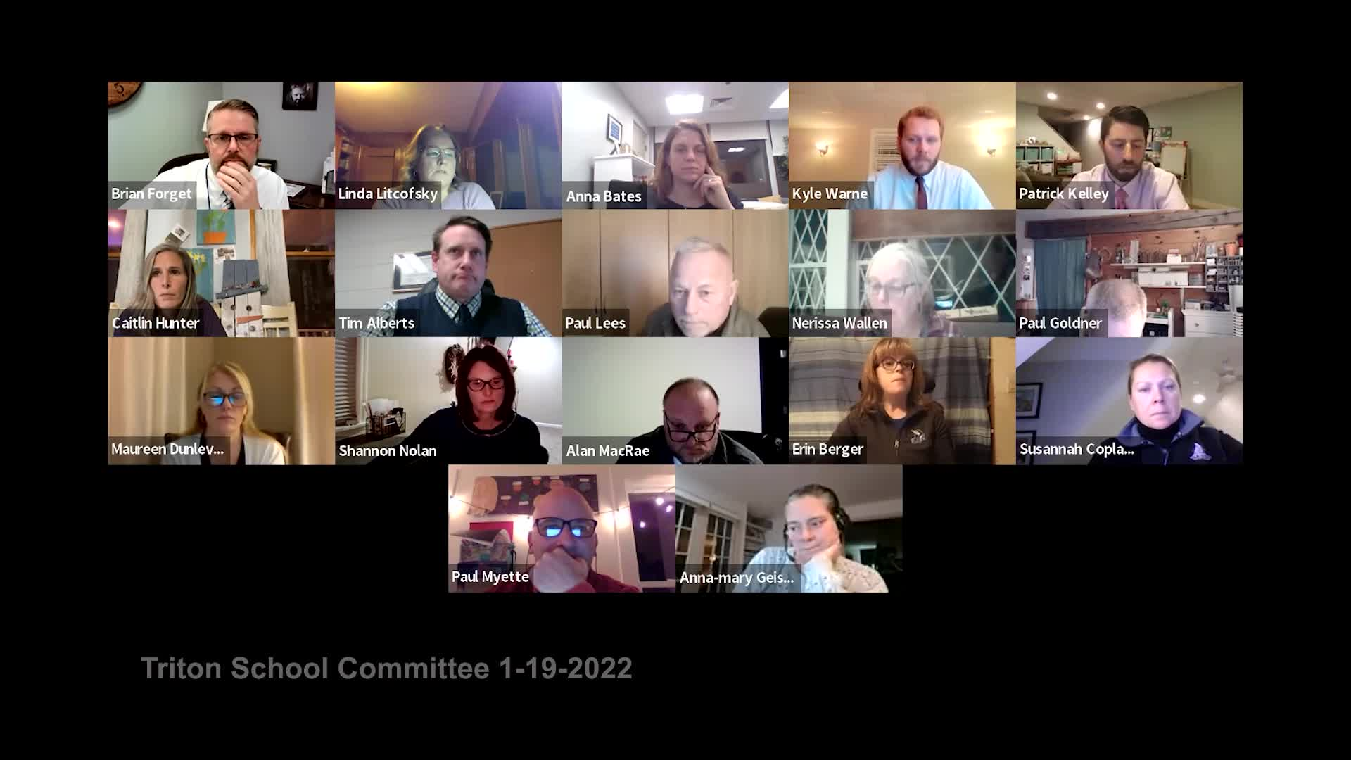Thumbnail image for Triton School Committee Meeting 1-19-22
