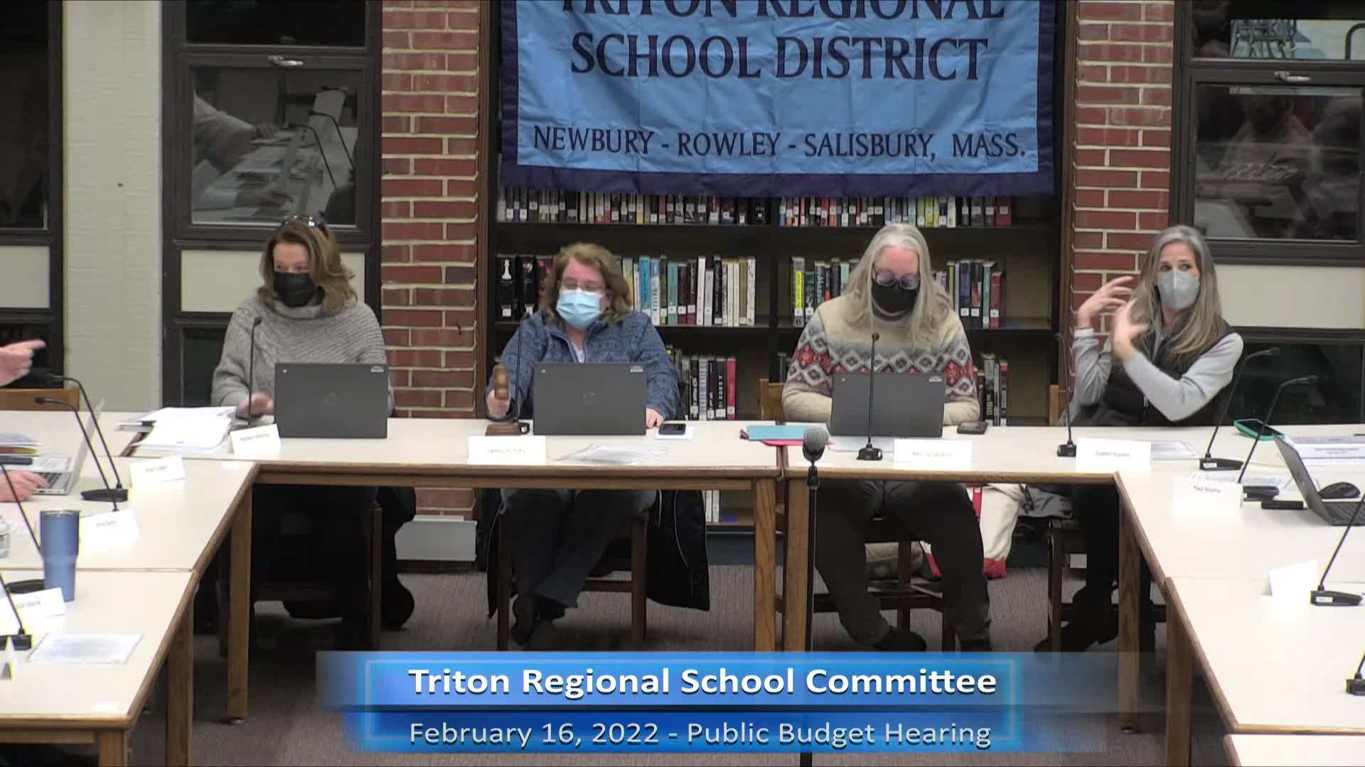 Thumbnail image for Triton School Committee Meeting 2-16-22
