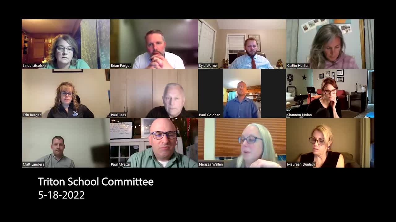 Thumbnail image for Triton School Committee Meeting 5-18-22