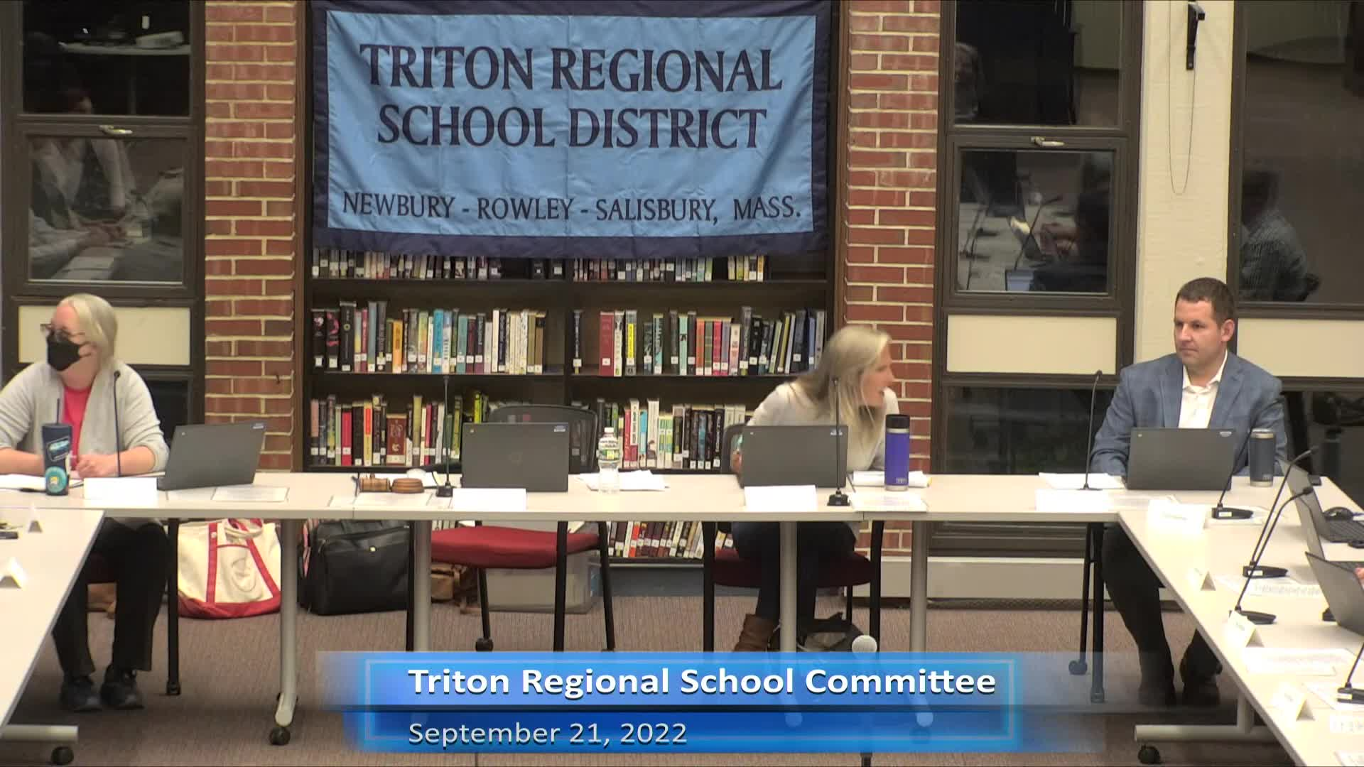Thumbnail image for Triton School Committee Meeting 9-22-22