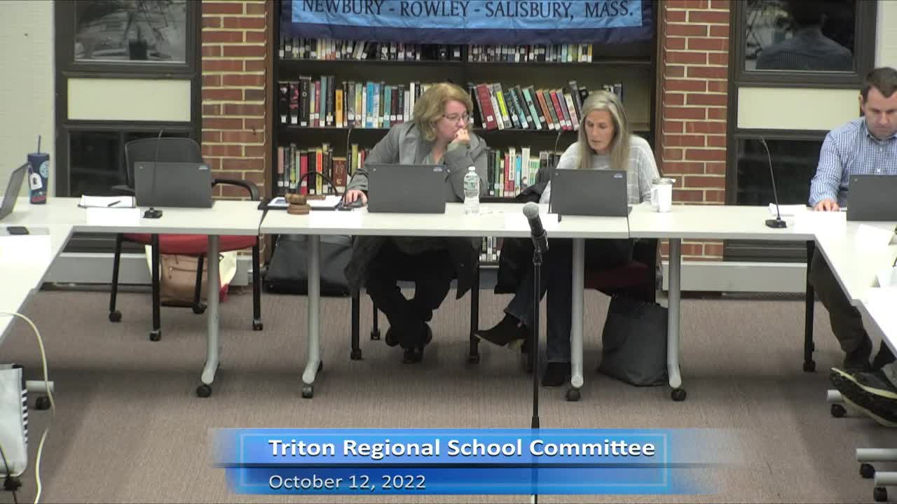 Thumbnail image for Triton School Committee Meeting 10-12-22