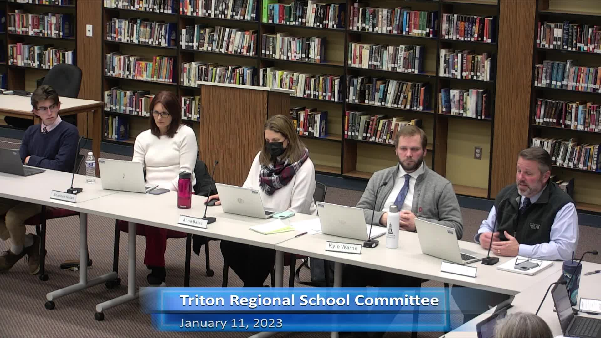 Thumbnail image for Triton School Committee 1-11-2023